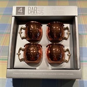 NWOT Four piece mini Moscow mule mugs. New condition never used